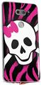 Skin Decal Wrap for LG V30 Pink Zebra Skull