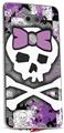 Skin Decal Wrap for LG V30 Princess Skull Purple