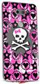 Skin Decal Wrap for LG V30 Bow Skull Pink