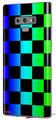 Decal style Skin Wrap compatible with Samsung Galaxy Note 9 Rainbow Checkerboard