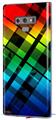 Decal style Skin Wrap compatible with Samsung Galaxy Note 9 Rainbow Plaid