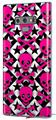 Decal style Skin Wrap compatible with Samsung Galaxy Note 9 Pink Skulls and Stars