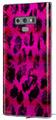 Decal style Skin Wrap compatible with Samsung Galaxy Note 9 Pink Distressed Leopard