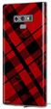 Decal style Skin Wrap compatible with Samsung Galaxy Note 9 Red Plaid