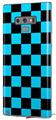 Decal style Skin Wrap compatible with Samsung Galaxy Note 9 Checkers Blue