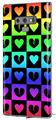 Decal style Skin Wrap compatible with Samsung Galaxy Note 9 Love Heart Checkers Rainbow