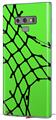 Decal style Skin Wrap compatible with Samsung Galaxy Note 9 Ripped Fishnets Green