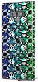 Decal style Skin Wrap compatible with Samsung Galaxy Note 9 Splatter Girly Skull Rainbow