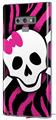 Decal style Skin Wrap compatible with Samsung Galaxy Note 9 Pink Zebra Skull