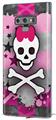 Decal style Skin Wrap compatible with Samsung Galaxy Note 9 Princess Skull Heart Pink