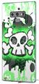 Decal style Skin Wrap compatible with Samsung Galaxy Note 9 Cartoon Skull Green