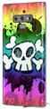 Decal style Skin Wrap compatible with Samsung Galaxy Note 9 Cartoon Skull Rainbow