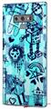 Decal style Skin Wrap compatible with Samsung Galaxy Note 9 Scene Kid Sketches Blue