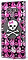 Decal style Skin Wrap compatible with Samsung Galaxy Note 9 Bow Skull Pink