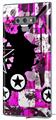 Decal style Skin Wrap compatible with Samsung Galaxy Note 9 Pink Star Splatter