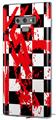 Decal style Skin Wrap compatible with Samsung Galaxy Note 9 Checkerboard Splatter