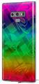 Decal style Skin Wrap compatible with Samsung Galaxy Note 9 Rainbow Butterflies