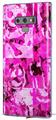 Decal style Skin Wrap compatible with Samsung Galaxy Note 9 Pink Plaid Graffiti