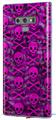 Decal style Skin Wrap compatible with Samsung Galaxy Note 9 Pink Skull Bones