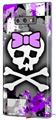 Decal style Skin Wrap compatible with Samsung Galaxy Note 9 Purple Princess Skull
