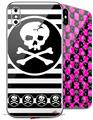 2 Decal style Skin Wraps set for Apple iPhone X and XS Skull Patch