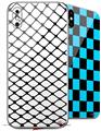 2 Decal style Skin Wraps set for Apple iPhone X and XS Fishnets