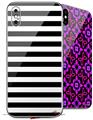 2 Decal style Skin Wraps set for Apple iPhone X and XS Stripes