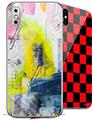 2 Decal style Skin Wraps set for Apple iPhone X and XS Graffiti Graphic