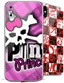 2 Decal style Skin Wraps set for Apple iPhone X and XS Punk Princess