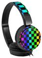 Decal style Skin Wrap for Sony MDR ZX110 Headphones Rainbow Checkerboard (HEADPHONES NOT INCLUDED)