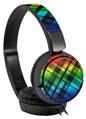 Decal style Skin Wrap for Sony MDR ZX110 Headphones Rainbow Plaid (HEADPHONES NOT INCLUDED)