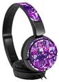 Decal style Skin Wrap for Sony MDR ZX110 Headphones Purple Checker Graffiti (HEADPHONES NOT INCLUDED)