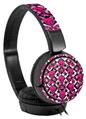 Decal style Skin Wrap for Sony MDR ZX110 Headphones Pink Skulls and Stars (HEADPHONES NOT INCLUDED)