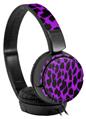 Decal style Skin Wrap for Sony MDR ZX110 Headphones Purple Leopard (HEADPHONES NOT INCLUDED)