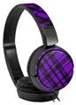 Decal style Skin Wrap for Sony MDR ZX110 Headphones Purple Plaid (HEADPHONES NOT INCLUDED)