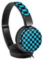 Decal style Skin Wrap for Sony MDR ZX110 Headphones Checkers Blue (HEADPHONES NOT INCLUDED)