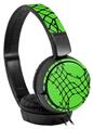 Decal style Skin Wrap for Sony MDR ZX110 Headphones Ripped Fishnets Green (HEADPHONES NOT INCLUDED)