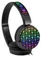 Decal style Skin Wrap for Sony MDR ZX110 Headphones Skull and Crossbones Rainbow (HEADPHONES NOT INCLUDED)