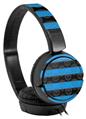 Decal style Skin Wrap for Sony MDR ZX110 Headphones Skull Stripes Blue (HEADPHONES NOT INCLUDED)