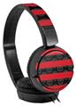 Decal style Skin Wrap for Sony MDR ZX110 Headphones Skull Stripes Red (HEADPHONES NOT INCLUDED)