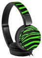 Decal style Skin Wrap for Sony MDR ZX110 Headphones Zebra Green (HEADPHONES NOT INCLUDED)