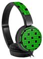 Decal style Skin Wrap for Sony MDR ZX110 Headphones Criss Cross Green (HEADPHONES NOT INCLUDED)