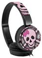 Decal style Skin Wrap for Sony MDR ZX110 Headphones Pink Skull (HEADPHONES NOT INCLUDED)