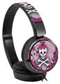 Decal style Skin Wrap for Sony MDR ZX110 Headphones Princess Skull Heart Pink (HEADPHONES NOT INCLUDED)