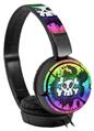 Decal style Skin Wrap for Sony MDR ZX110 Headphones Cartoon Skull Rainbow (HEADPHONES NOT INCLUDED)