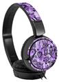 Decal style Skin Wrap for Sony MDR ZX110 Headphones Scene Kid Sketches Purple (HEADPHONES NOT INCLUDED)