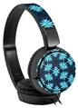 Decal style Skin Wrap for Sony MDR ZX110 Headphones Abstract Floral Blue (HEADPHONES NOT INCLUDED)