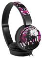 Decal style Skin Wrap for Sony MDR ZX110 Headphones Checker Graffiti Pink (HEADPHONES NOT INCLUDED)