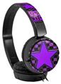 Decal style Skin Wrap for Sony MDR ZX110 Headphones Purple Star (HEADPHONES NOT INCLUDED)