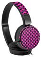 Decal style Skin Wrap for Sony MDR ZX110 Headphones Skull and Crossbones Checkerboard (HEADPHONES NOT INCLUDED)